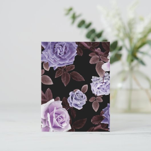 Carte Postale Roses aquarelle 21 (Debout devant)