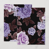 Carte Postale Roses aquarelle 21 (Devant / Derrière)