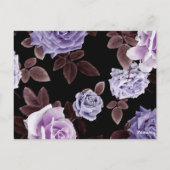 Carte Postale Roses aquarelle 21 (Dos)