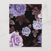 Carte Postale Roses aquarelle 21 (Devant)