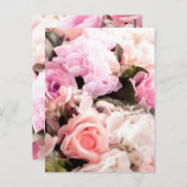 Carte Postale Roses aquarelle 25 (Devant / Derrière)