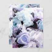 Carte Postale Roses aquarelle 26 (Devant / Derrière)