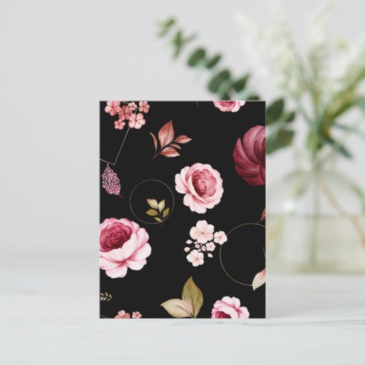 Carte Postale Roses d'aquarelle 32 (Debout devant)