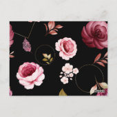 Carte Postale Roses d'aquarelle 32 (Dos)