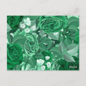 Carte Postale Roses d'aquarelle 36 (Dos)