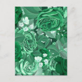 Carte Postale Roses d'aquarelle 36 (Devant)