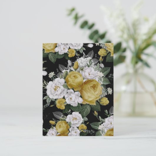 Carte Postale Roses d'aquarelle 8 (Debout devant)