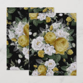 Carte Postale Roses d'aquarelle 8 (Devant / Derrière)