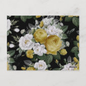 Carte Postale Roses d'aquarelle 8 (Dos)