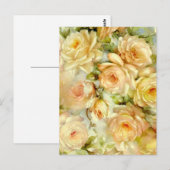 Carte Postale Roses de la paix (Devant / Derrière)