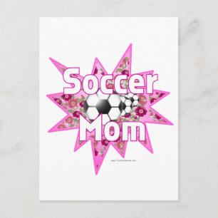 Carte Postale Roses de maman de football