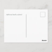 Carte Postale Roses de Marsala Tournesols Budget Mariage Pas Che (Dos)