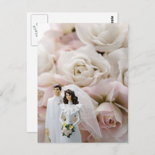 Carte Postale Roses de topper de gâteau (Devant / Derrière)