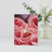 Carte Postale Roses Diamond Ring (Debout devant)