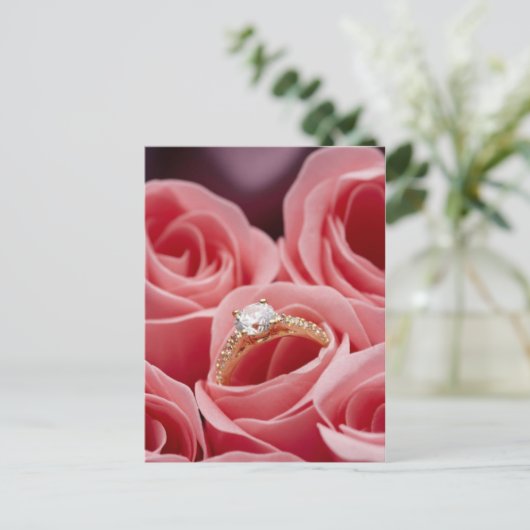 Carte Postale Roses Diamond Ring (Debout devant)
