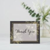Carte Postale Roses d'Or Merci (Debout devant)