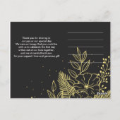 Carte Postale Roses d'Or Merci (Dos)