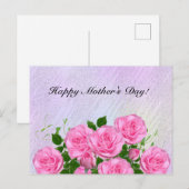 Carte Postale Roses Élégantes,Coloré,Abstrait (Devant / Derrière)