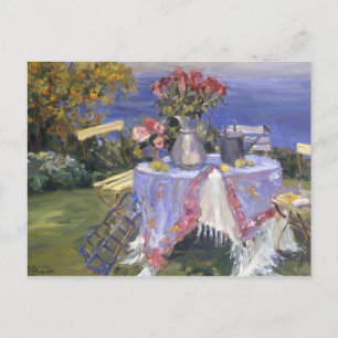 Carte Postale Roses en bord de mer