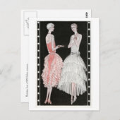 Carte Postale Roses et blanches roses des années 1920 (Devant / Derrière)