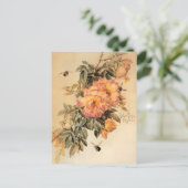 Carte Postale "Roses et bourdons" de Paul de Longpré (Debout devant)