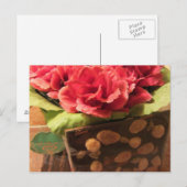 Carte Postale Roses et Chocolat (Devant / Derrière)