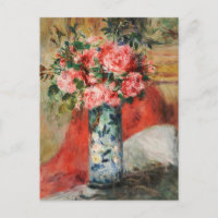 Roses et pivoines dans un vase