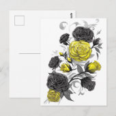 Carte Postale Roses existentiels (Devant / Derrière)