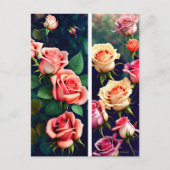 Carte Postale Roses, fleurs, Croisement (Devant)