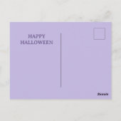 Carte Postale Roses gothiques violets heureux Halloween (Dos)