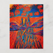 Carte Postale Roses impressionnants dans le ciel (Devant)