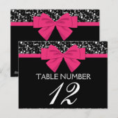 Carte Postale Roses noires et blanches Bow rose (Devant / Derrière)