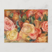 Carte Postale Roses par Auguste Renoir (Devant)