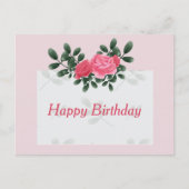 Carte Postale Roses pour Anniversaire (Devant)