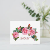 Carte Postale Roses pour maman (Debout devant)