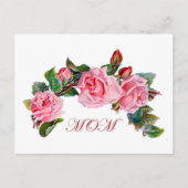 Carte Postale Roses pour maman (Devant)