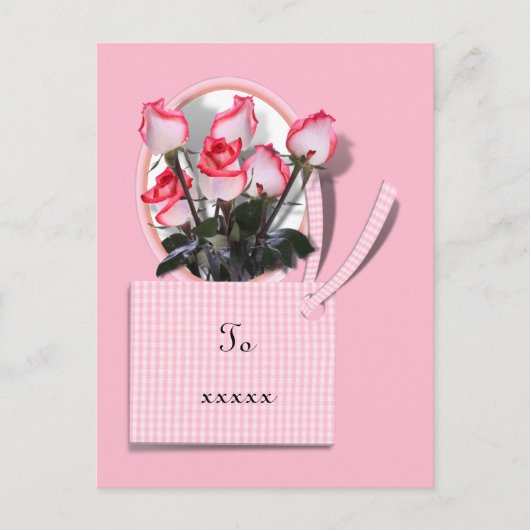 Carte Postale Roses pour une personne spéciale pour la fête des (Devant)