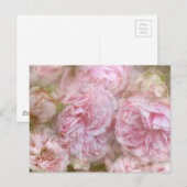 Carte Postale Roses romantiques (Devant / Derrière)