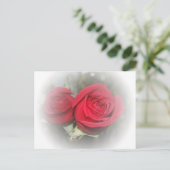 Carte Postale Roses romantiques rouges douces (Debout devant)