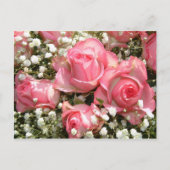 Carte Postale Roses rose | (Devant)