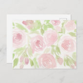 Carte Postale Roses Roses (Devant / Derrière)