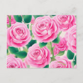 Carte Postale Roses roses (Devant)