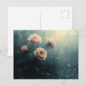 Carte Postale Roses roses dans l'humour (Devant / Derrière)