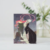 Carte Postale Roses roses d'un paon (Debout devant)