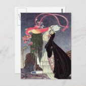 Carte Postale Roses roses d'un paon (Devant / Derrière)