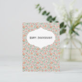 Carte Postale Roses roses et pêches Vintage Perfect (Debout devant)