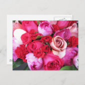 Carte Postale Roses roses Paris (Devant / Derrière)