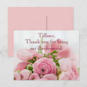 Carte Postale Roses roses roses Mercis (Devant / Derrière)