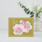 Carte Postale Roses roses roses Olivier Merci Arrière - plan (Debout devant)