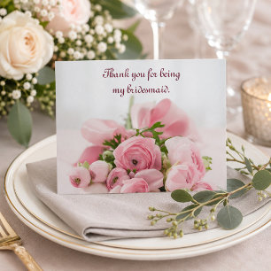 Carte Postale Roses roses roses rose Merci